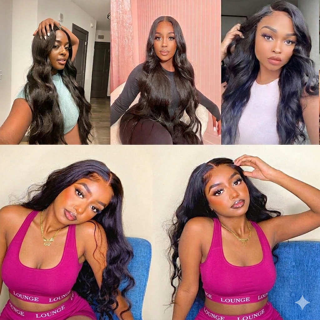 Body Wave Bulk Human Hair Bundles For Boho Braiding Natural Black