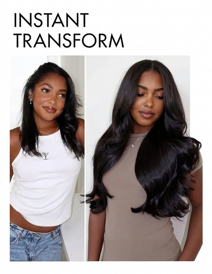 Boohair Glueless Wig 7x6 Closure HD Lace Loose Body Wave Long Wig Human Hair Pre-Cut Lace Natural Color 180% Density