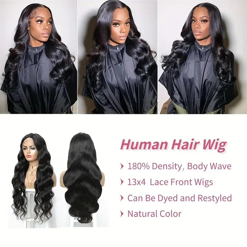 Bye Bye Knots 13x4 HD Lace Closure Put On and Go Body Wave Wig Pre Bleached Invisible Knots Glueless Wig