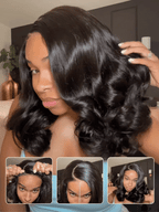 Pre Styled Efortless Chic Layer 7x5 Pre Cut Lace Frontal Wig 200% Density Face Framing Peacock Curls Glueless Ready To Wear Wig