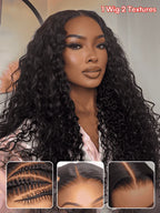13x4 Pre Everything Crimps Curl Crimped Deep Waves High-volume Look Lace Frontal Wig 150% Density Beginner Friendly