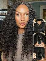13x4 Pre Everything Crimps Curl Crimped Deep Waves High-volume Look Lace Frontal Wig 150% Density Beginner Friendly