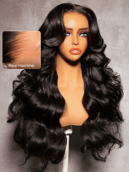 Bye Bye Knots 13x4 HD Lace Closure Put On and Go Body Wave Wig Pre Bleached Invisible Knots Glueless Wig