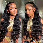 Wear Go Wig Body Wave Hair 13×4 Glueless 13×6 HD Lace Front Wig 180% Density Human Hair Pre Plucked