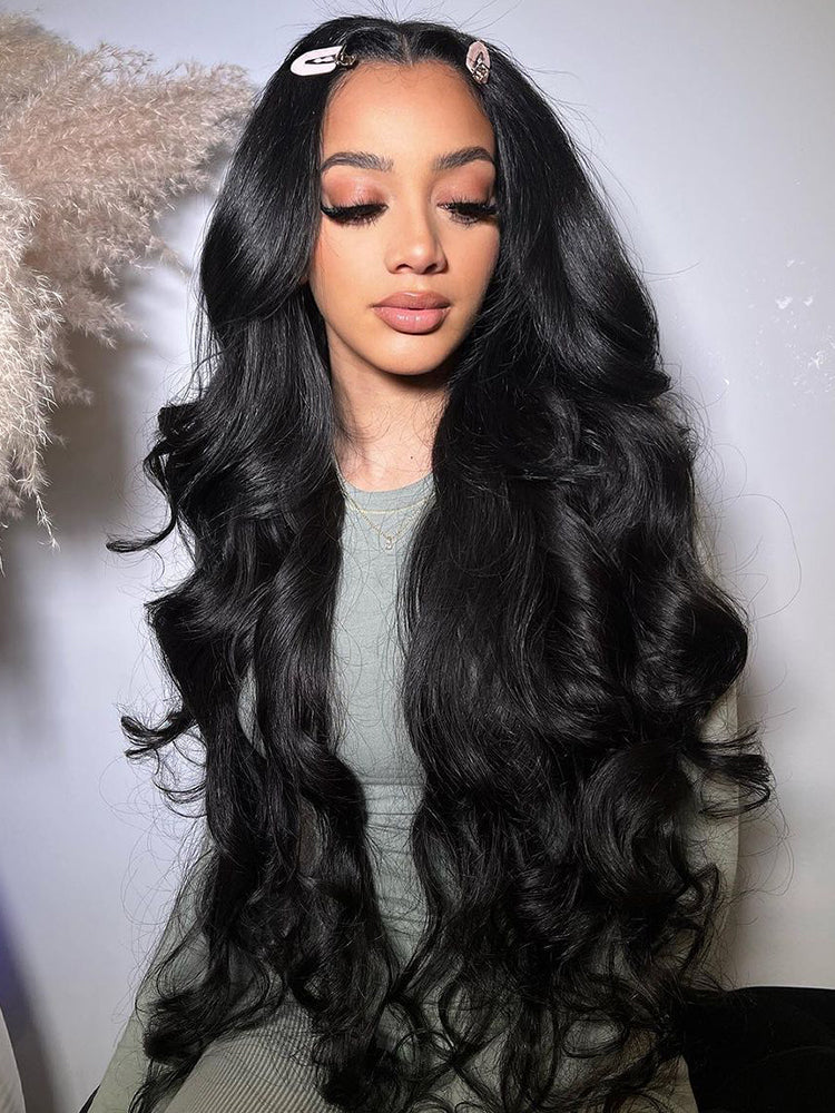 13*4 HD Lace Front Wig Glueless Closure Wig Body Wave 180% Density Human Hair Wigs with Baby Hair