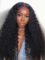 13x4 Pre Everything Crimps Curl Crimped Deep Waves High-volume Look Lace Frontal Wig 150% Density Beginner Friendly