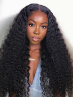 13x4 Pre Everything Crimps Curl Crimped Deep Waves High-volume Look Lace Frontal Wig 150% Density Beginner Friendly