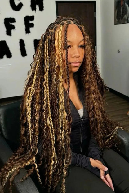 Piano Color Deep Wave Human Hair Bulk Curly Hair Extensions Bundles for Braiding