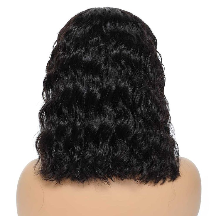 Short Bob Glueless Loose Deep Wave 13*4 HD Lace Frontal Wigs 180% Density Curly Human Hair