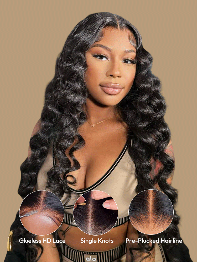 13x4 Pre Everything Crimps Curl Crimped Deep Waves High-volume Look Lace Frontal Wig 150% Density Beginner Friendly