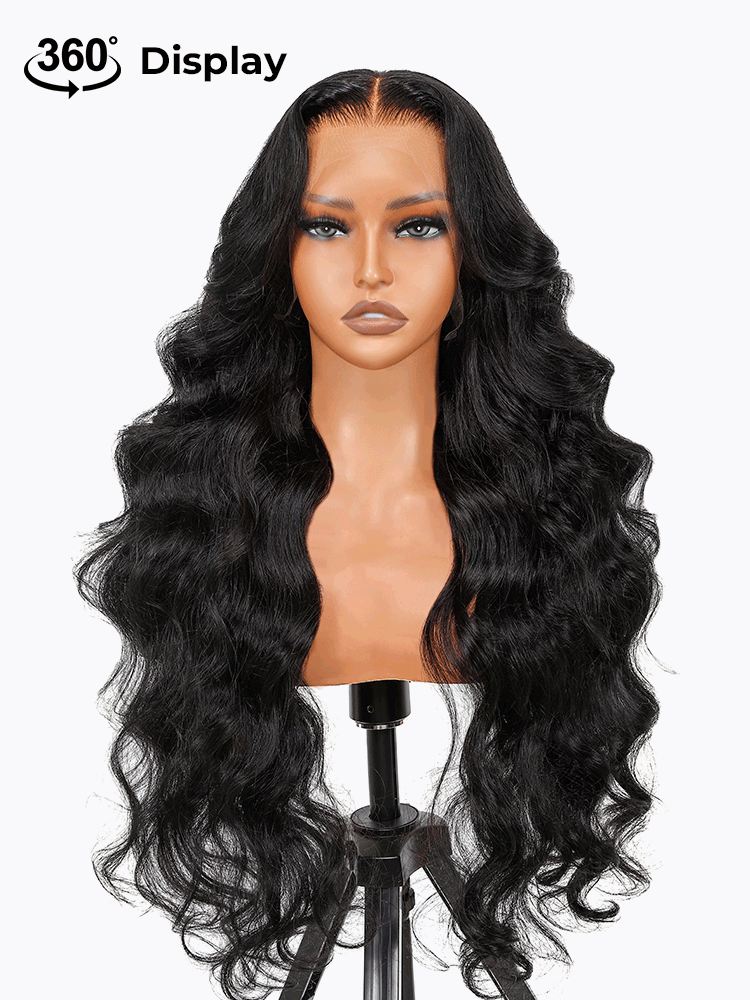 13*4 HD Lace Front Wig Glueless Closure Wig Body Wave 180% Density Human Hair Wigs with Baby Hair
