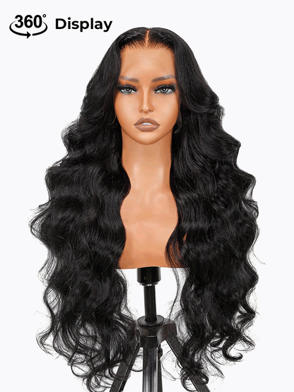 13*4 HD Lace Front Wig Glueless Closure Wig Body Wave 180% Density Human Hair Wigs with Baby Hair
