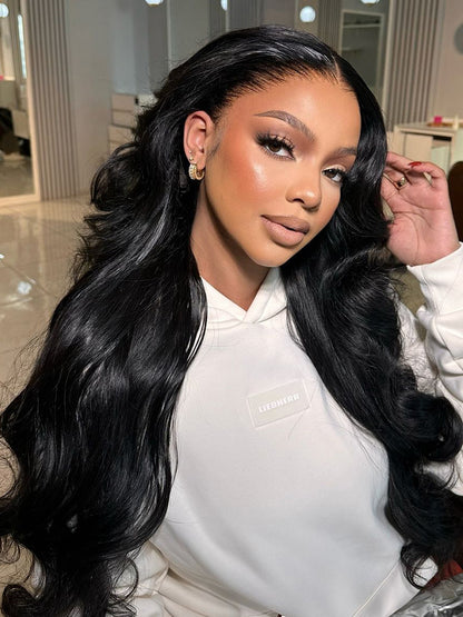 13*4 HD Lace Front Wig Glueless Closure Wig Body Wave 180% Density Human Hair Wigs with Baby Hair