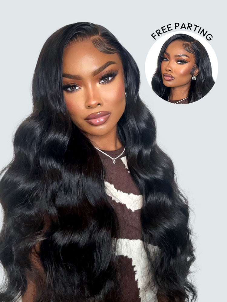 Wear Go Wig Body Wave Hair 13×4 Glueless 13×6 HD Lace Front Wig 180% Density Human Hair Pre Plucked