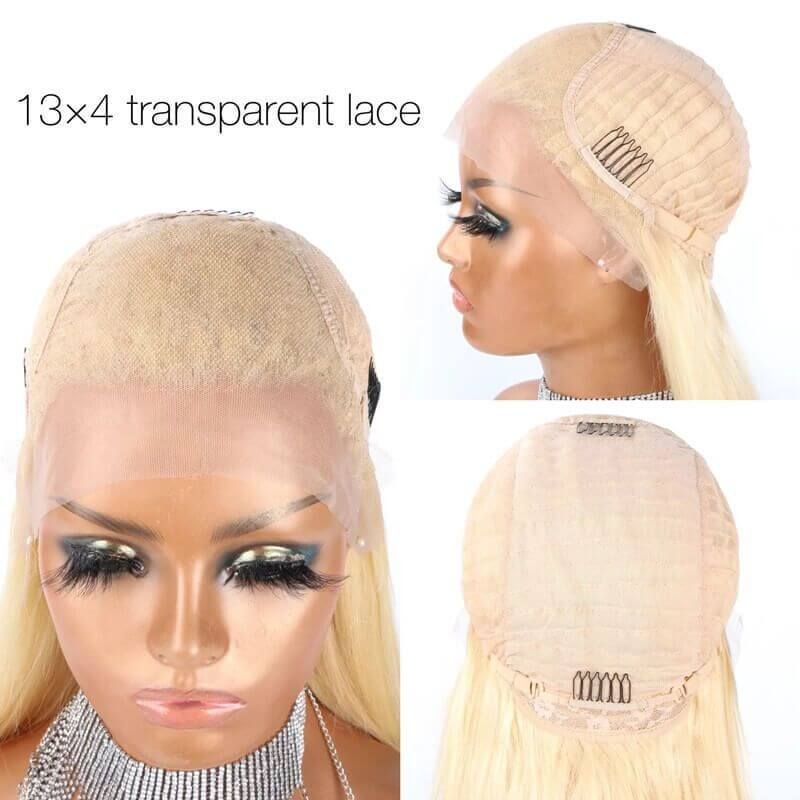 13x4 Lace Front Wigs Human Hair invisible knots Glueless Loose Body Wave Bob Wig Pre-cut Lace Brown Blonde Ombre Beginner Friendly