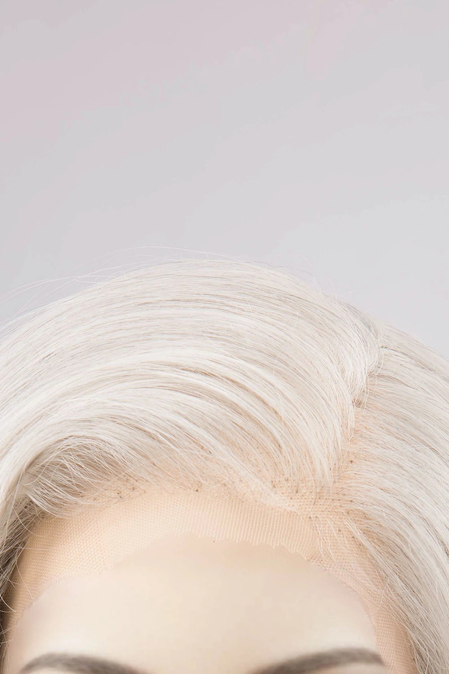 Long Straight Icy Silver White Lace Front Wig 32" Heat Resistant Wig