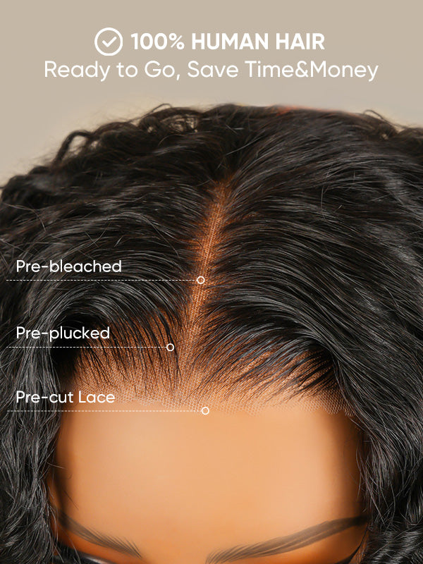 Wear Go Wig Full Curly 7x5 13x4 HD Glueless Wigs Burmese Curly 250% Density Water Wave Human Hair