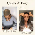 Short Bob Wigs Loose Wave Wear Go Glueless Pre Cut Lace 13x4 Transparent Lace Front Human Hair