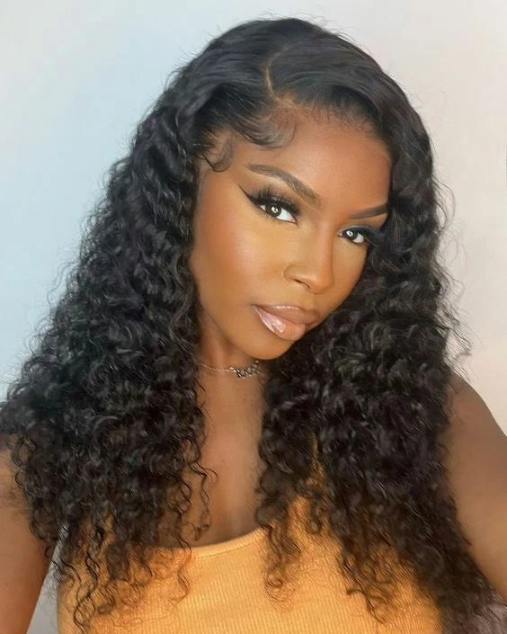 Water Wave HD Lace Front Wig Wear Go Glueless 5x5 Closure Pre-Cut Human Hair Transparent Lace Wigs