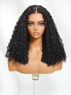 7x5 Bye Bye Knots Kinky Curly Wig Put On and Go Pre Cut Lace Lace Closure Premium Glueless Human Hair Wigs with Drawstring