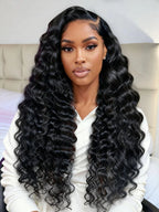 13x4 Pre Everything Crimps Curl Crimped Deep Waves High-volume Look Lace Frontal Wig 150% Density Beginner Friendly